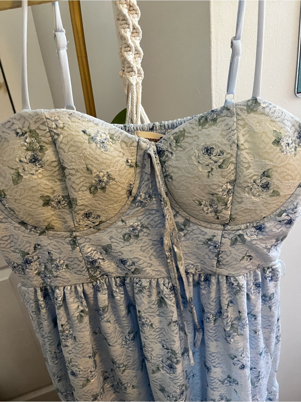 Dainty floral lace midi